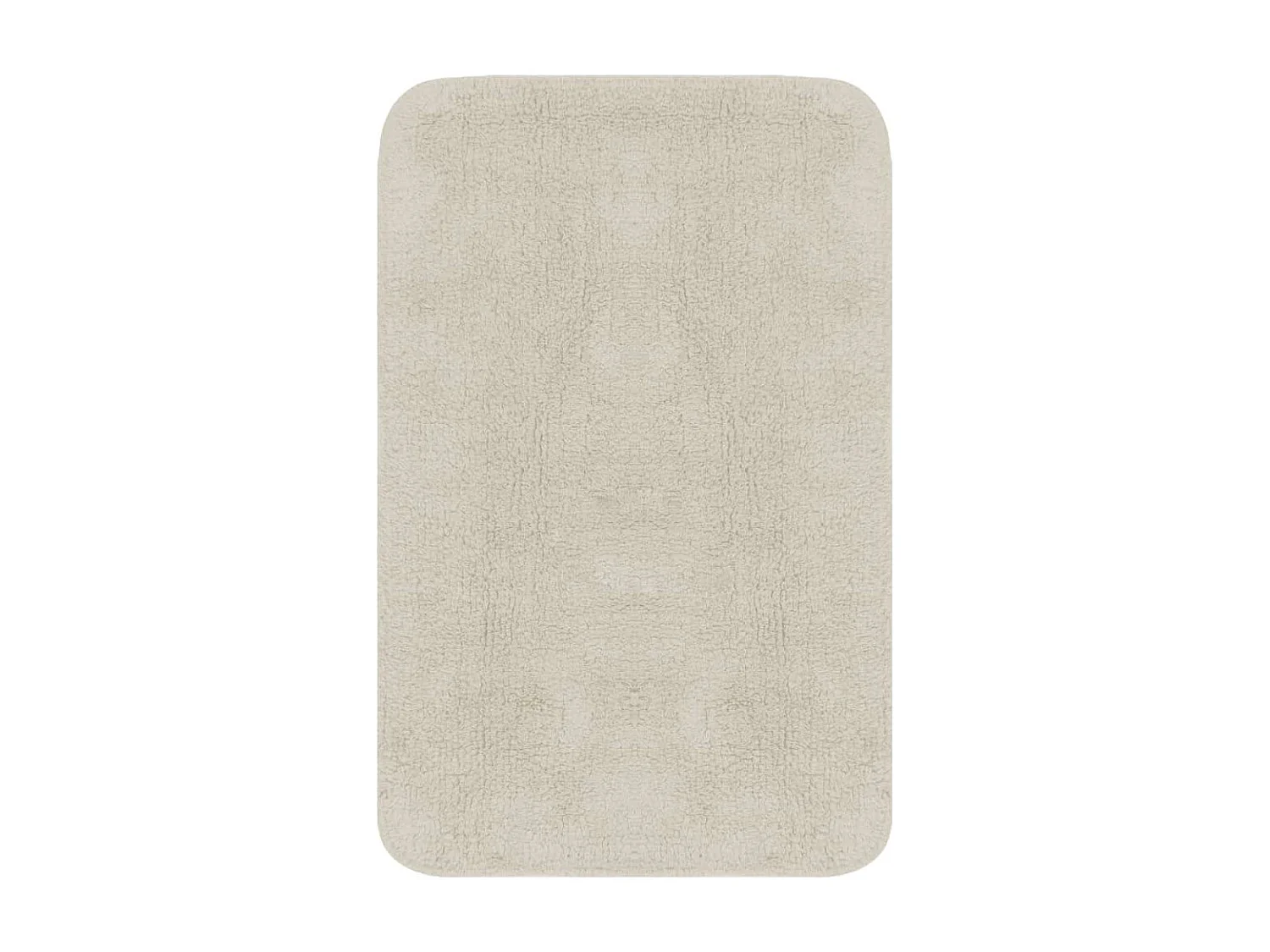 Jeu de tapis de salle de bain 3 pcs Tissu Blanc WVGQ2516