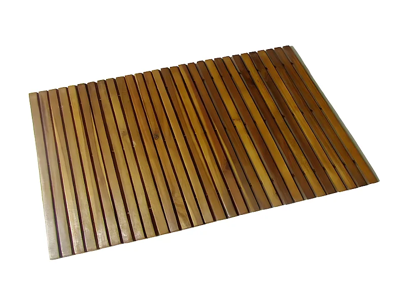 Alfombra de acacia para el baño, 80 x 50 cm ES187778