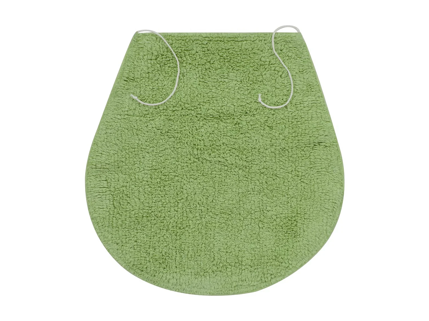 Jeu de tapis de salle de bain 3 pcs Tissu Vert WVGQ8052