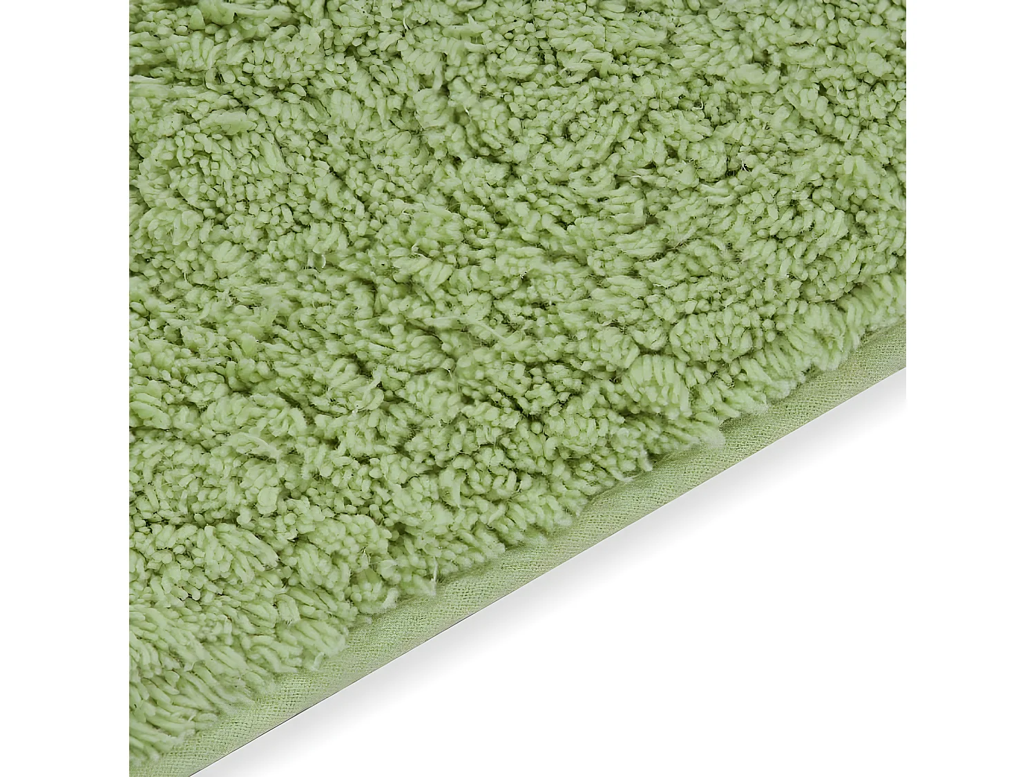 Jeu de tapis de salle de bain 3 pcs Tissu Vert WVGQ8231