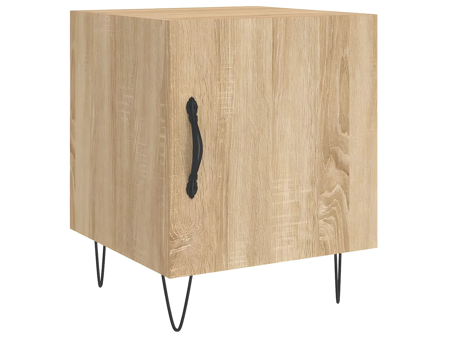 Lot de 2 Tables de chevet chêne sonoma 40x40x50 cm bois ingénierie WVGQ4258