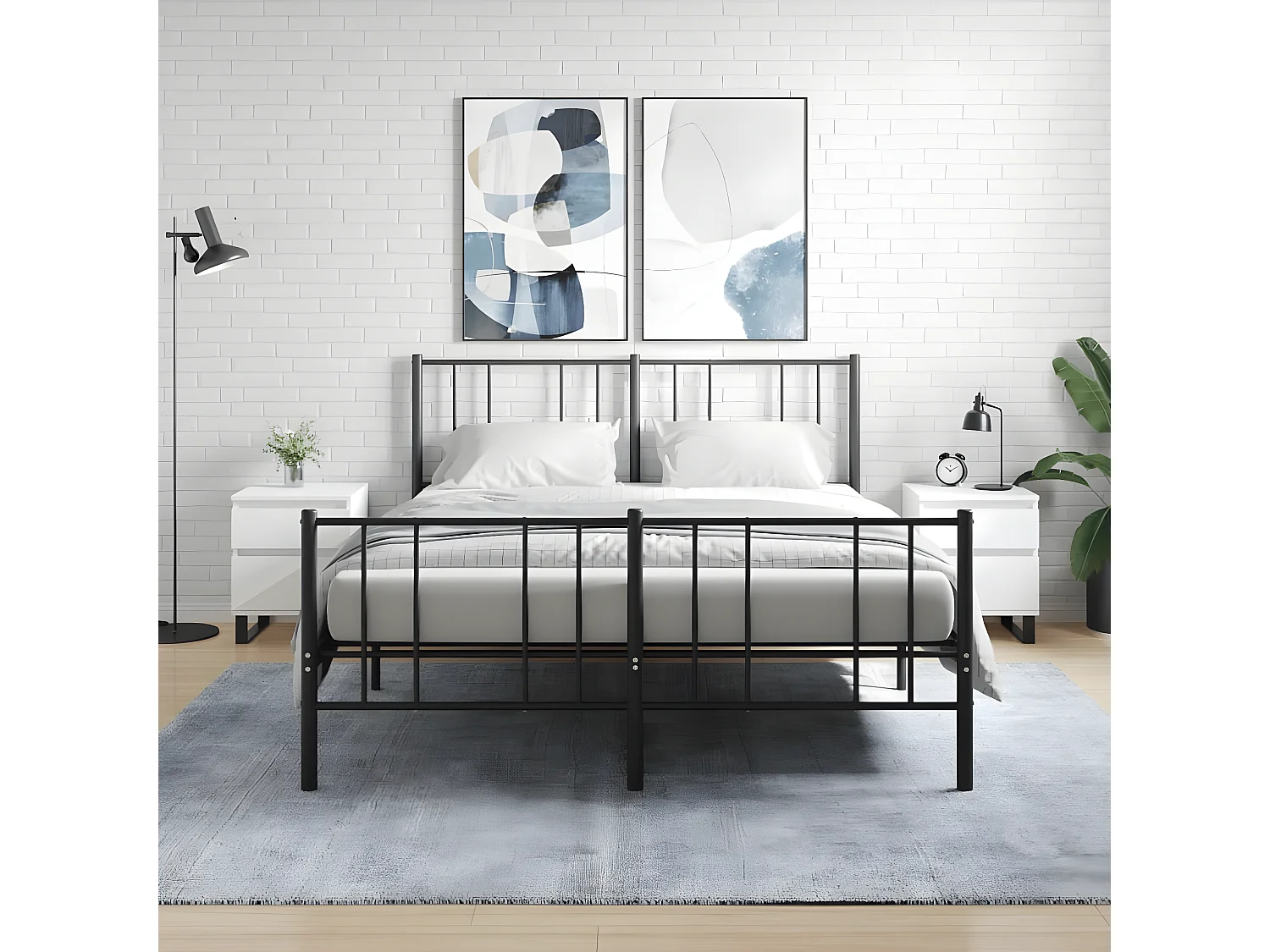 Mesas de cabeceira 2pcs 40x35x50 cm derivados de madeira branco PT31332