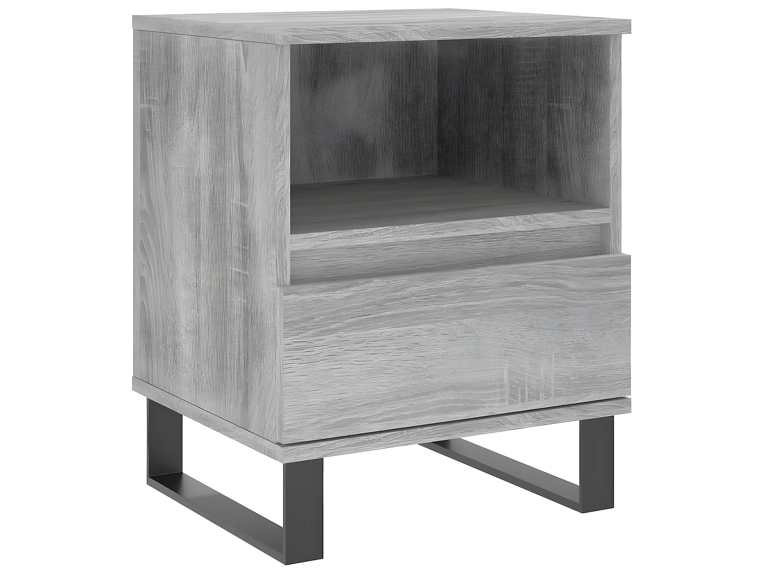 Lot de 2 Tables de chevet sonoma gris 40x35x50 cm bois ingénierie WVGQ9585