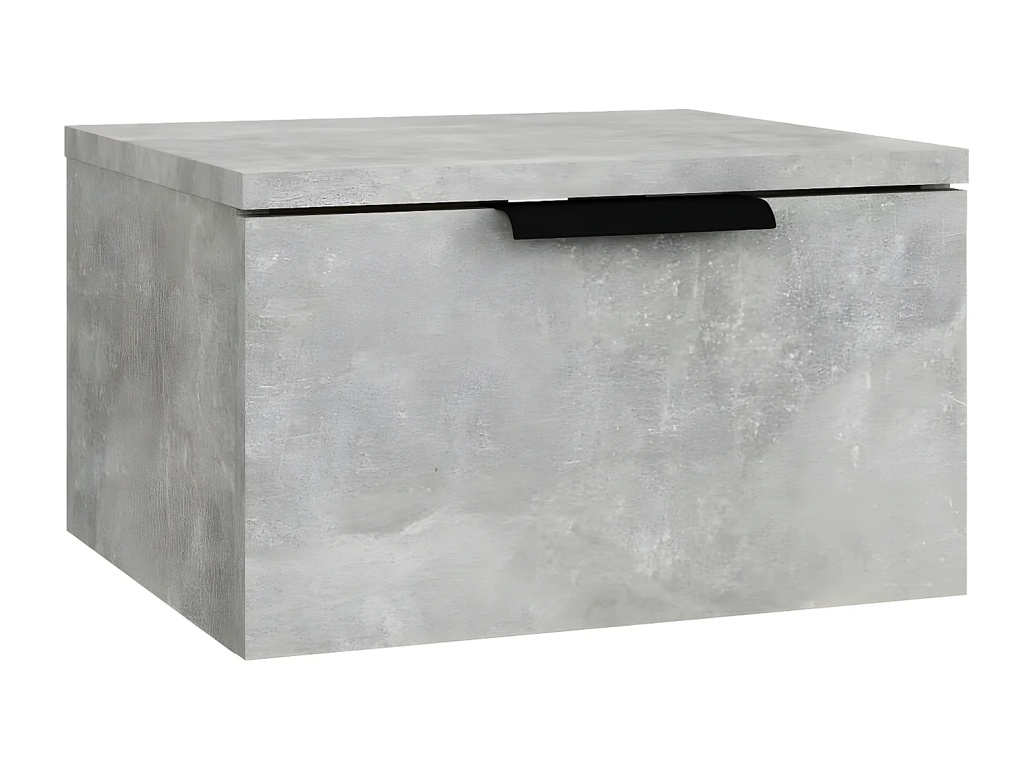 Lot de 2 Tables de chevet murales Gris béton 34x30x20 cm WVGQ7248