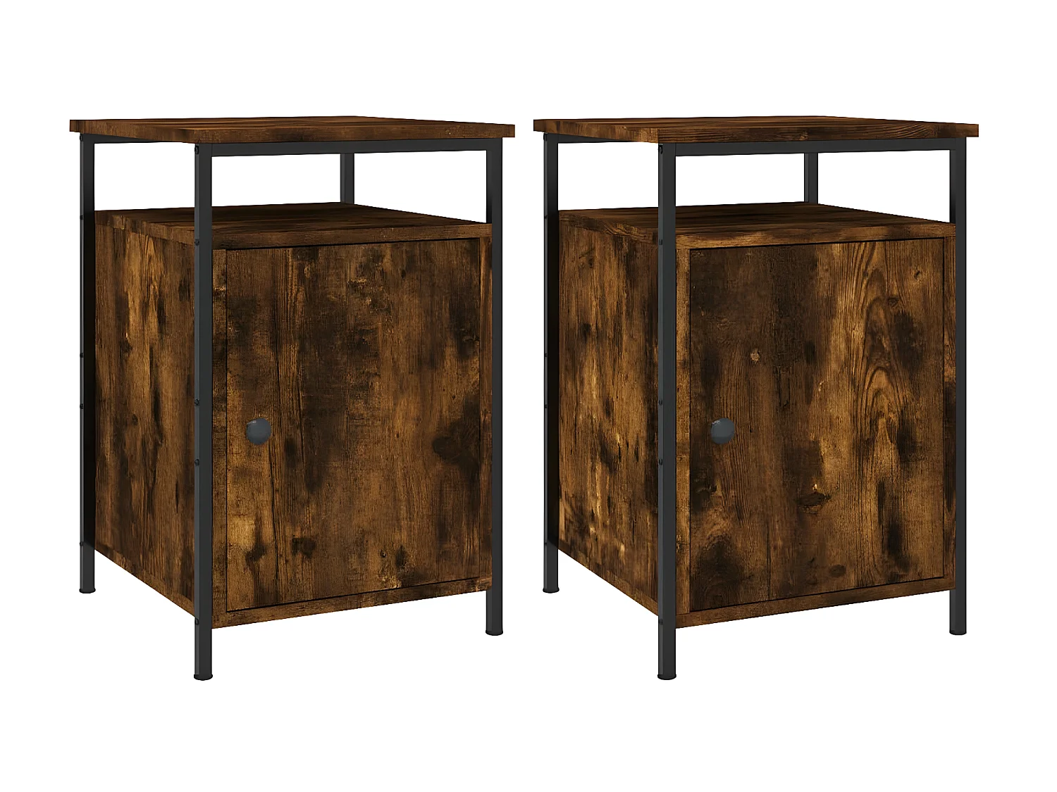 Mesas cabeceira 2pcs 40x42x60cm deriv. madeira carvalho fumado PT28270