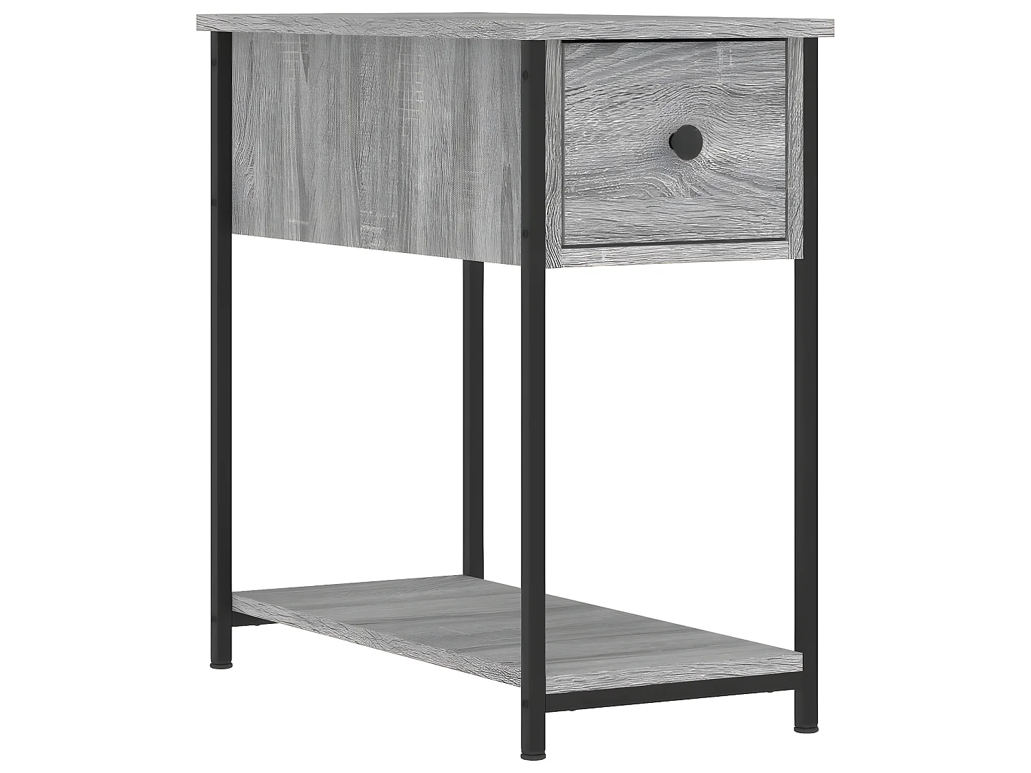 Lot de 2 Tables de chevet sonoma gris 30x60x60cm bois d'ingénierie WVGQ2772