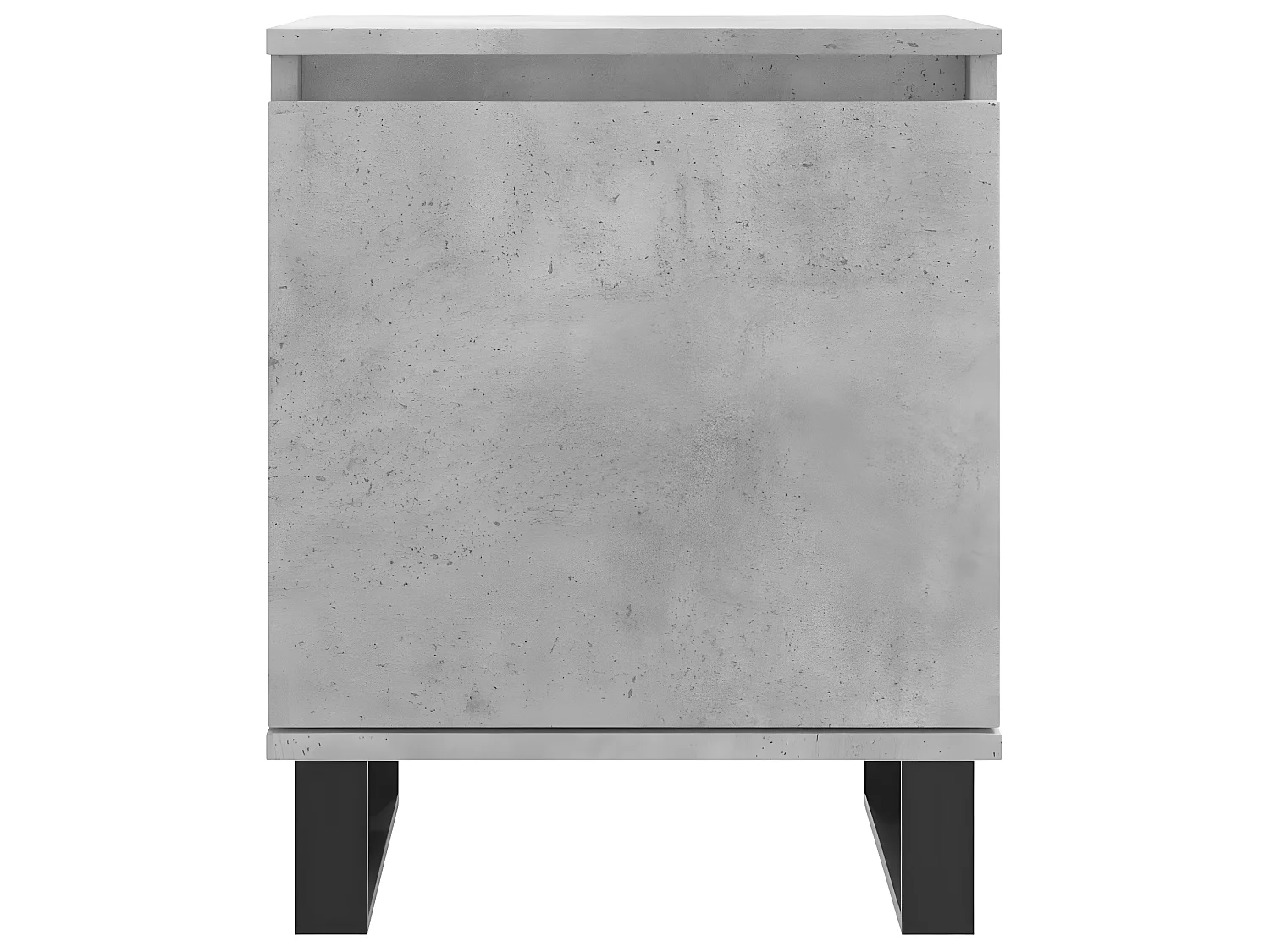Lot de 2 Tables de chevet gris béton 40x30x50 cm bois d'ingénierie WVGQ1291