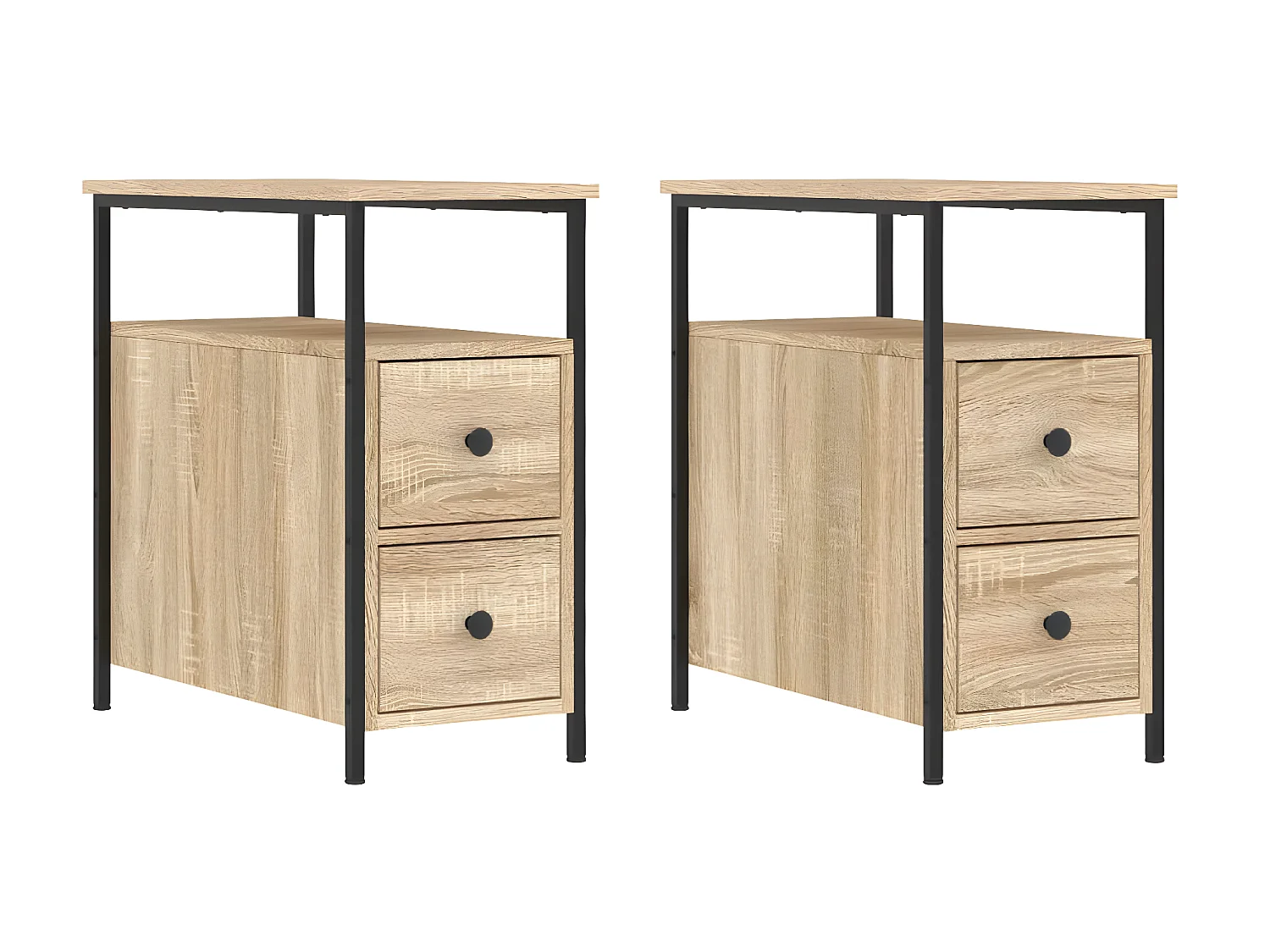 Mesas de cabeceira 2 pcs derivados de madeira carvalho sonoma PT19883