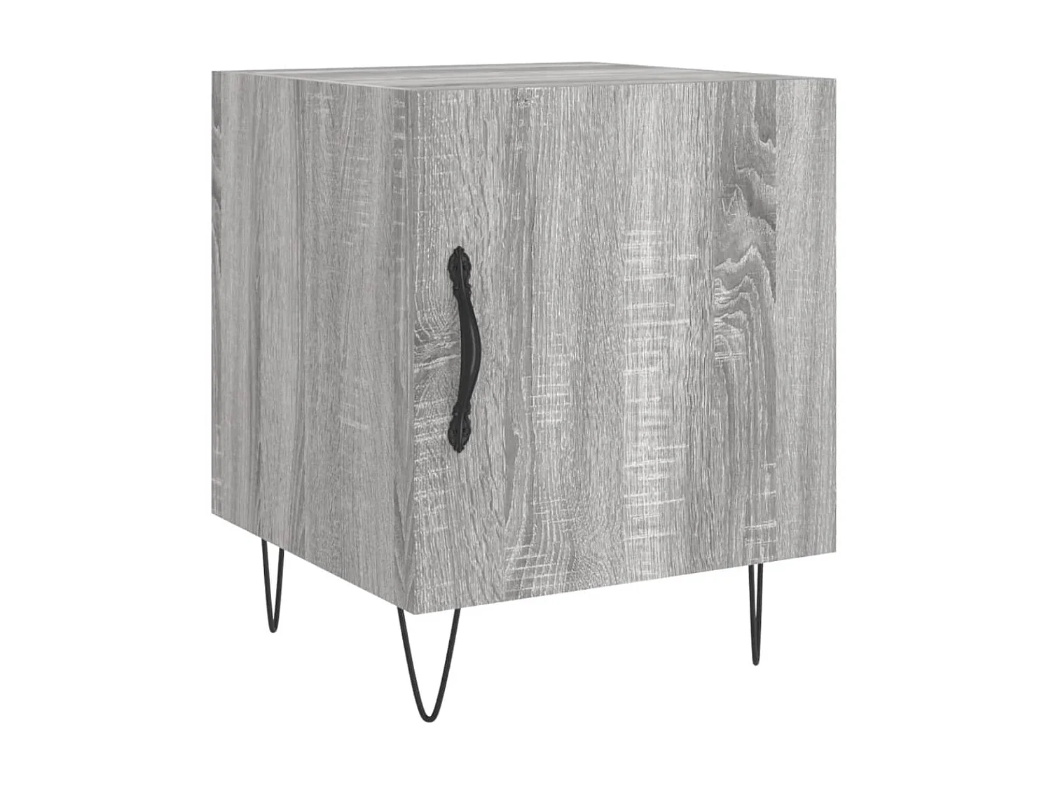 Lot de 2 Tables de chevet sonoma gris 40x40x50cm bois d'ingénierie WVGQ3720