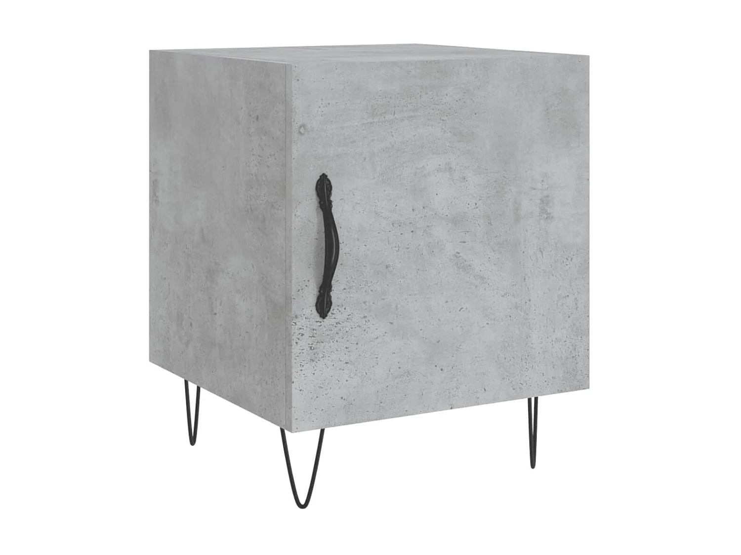 Lot de 2 Tables de chevet gris béton 40x40x50 cm bois d’ingénierie WVGQ6638