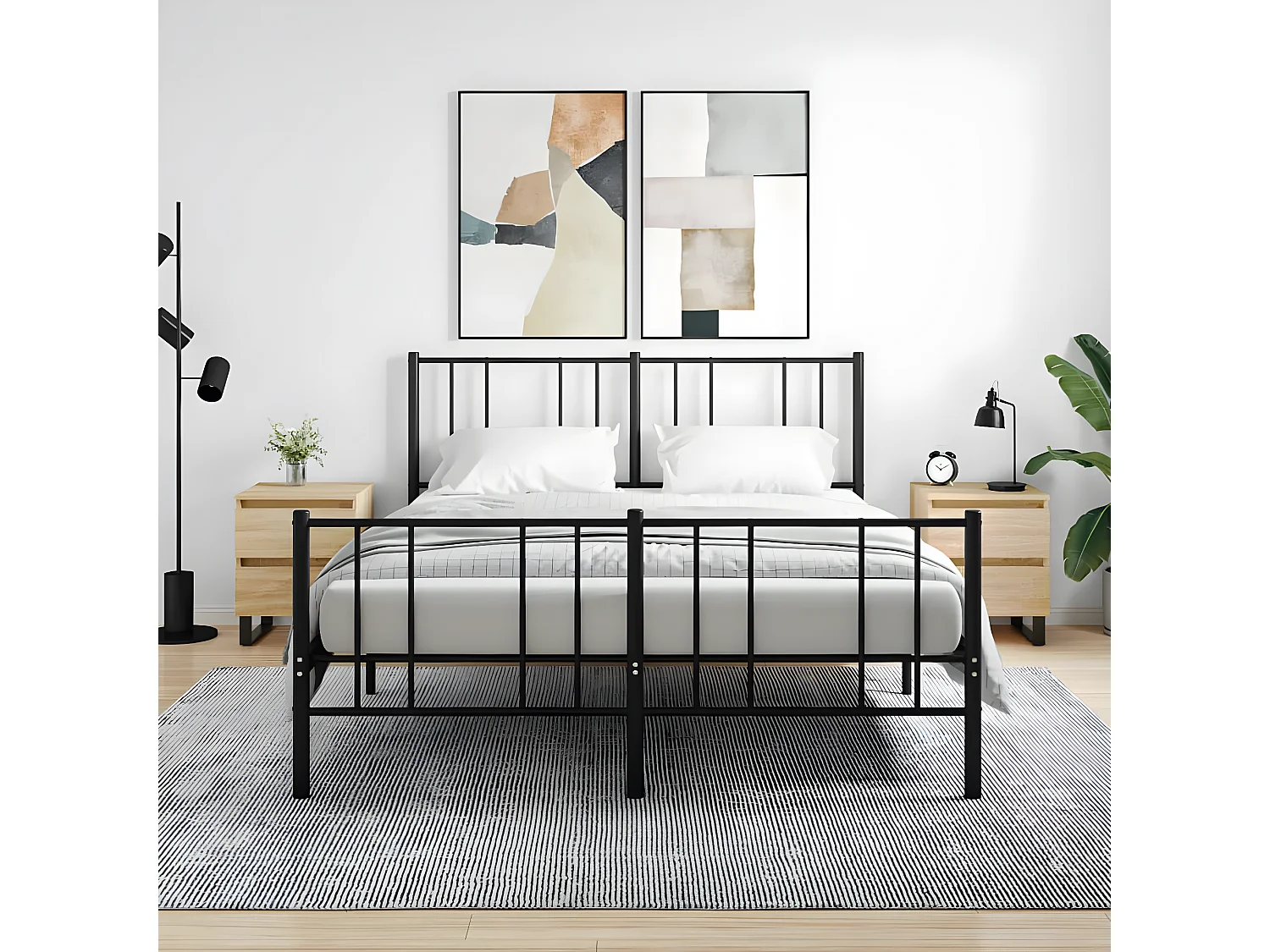 lot de 2 Tables de chevet chêne sonoma 40x35x50 cm bois ingénierie OCN37727