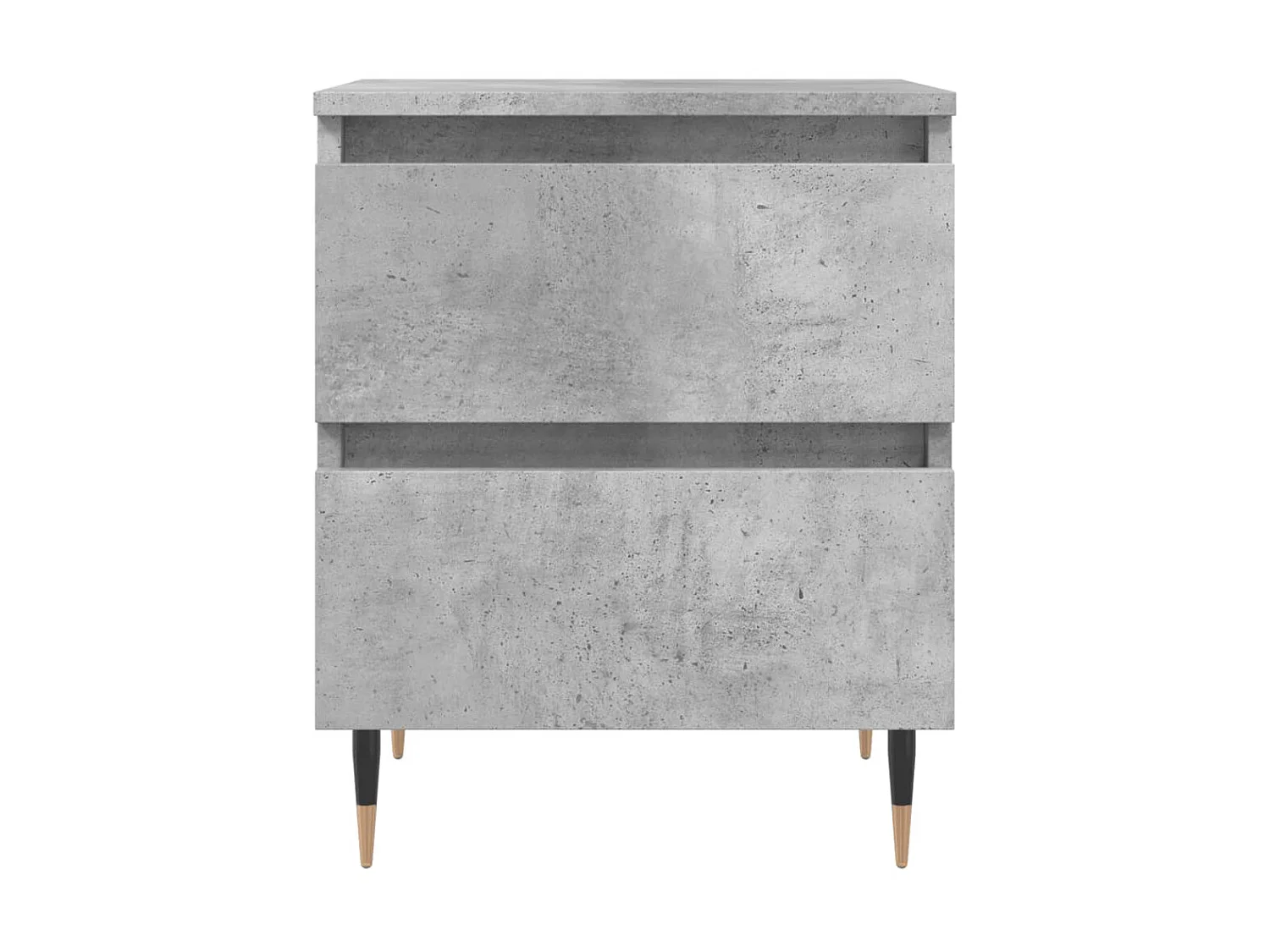 Lot de 2 Tables de chevet gris béton 40x35x50 cm bois d’ingénierie WVGQ8416