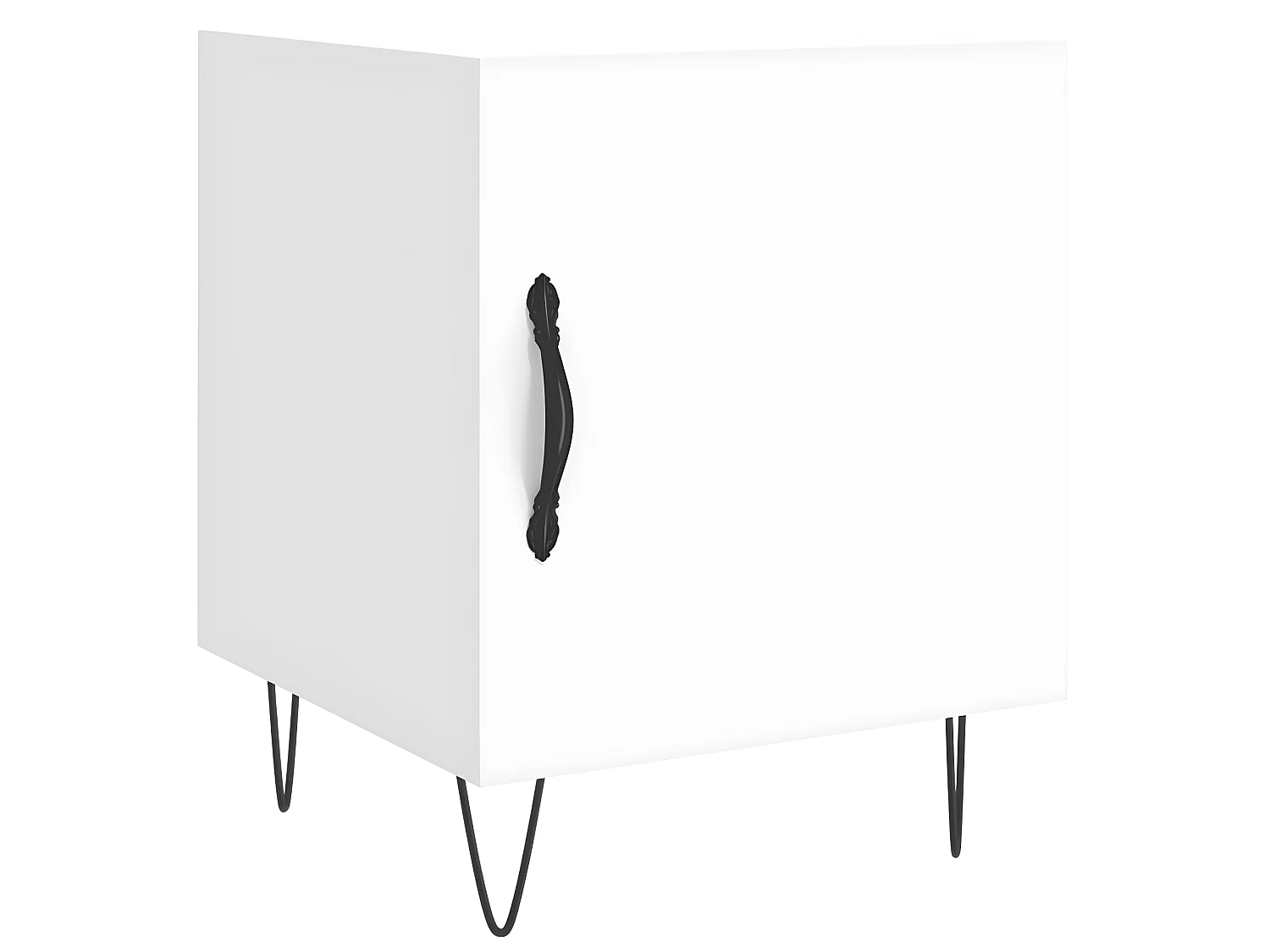 Nachtkastjes 2 st 40x40x50 cm bewerkt hout wit NL73719