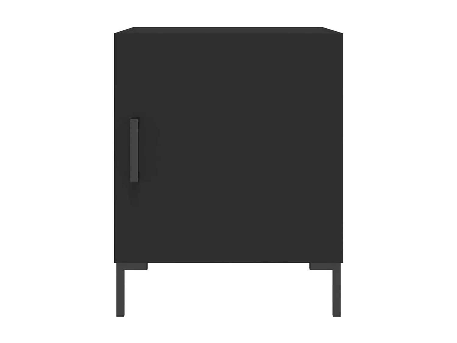 Lot de 2 Tables de chevet noir 40x40x50 cm bois d’ingénierie WVGQ2527