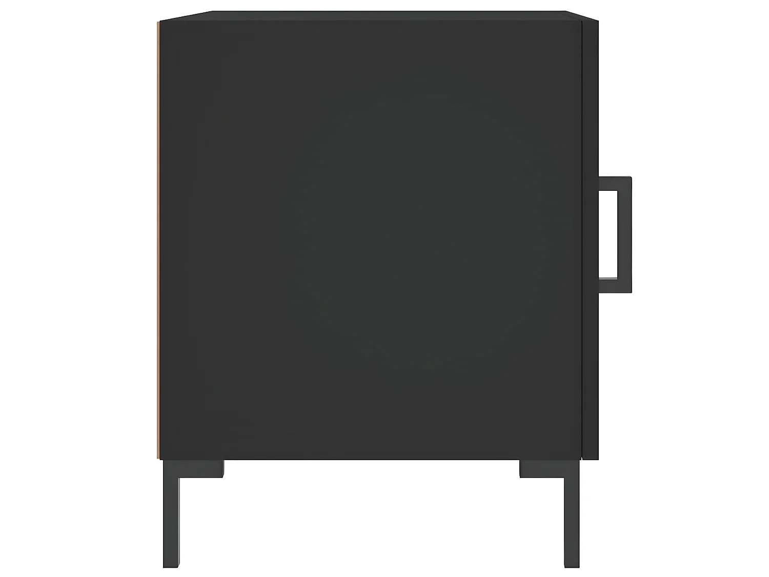 Lot de 2 Tables de chevet noir 40x40x50 cm bois d’ingénierie WVGQ2527