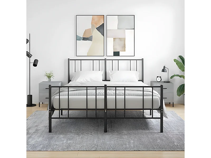 Lot de 2 Tables de chevet gris béton 40x35x47,5cm bois d’ingénierie WVGQ8015