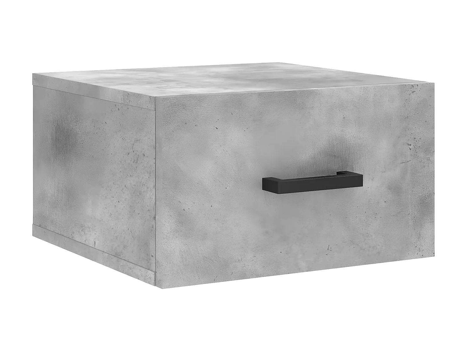 Mesas de cabeceira parede 2 pcs 35x35x20 cm cinza cimento PT16842