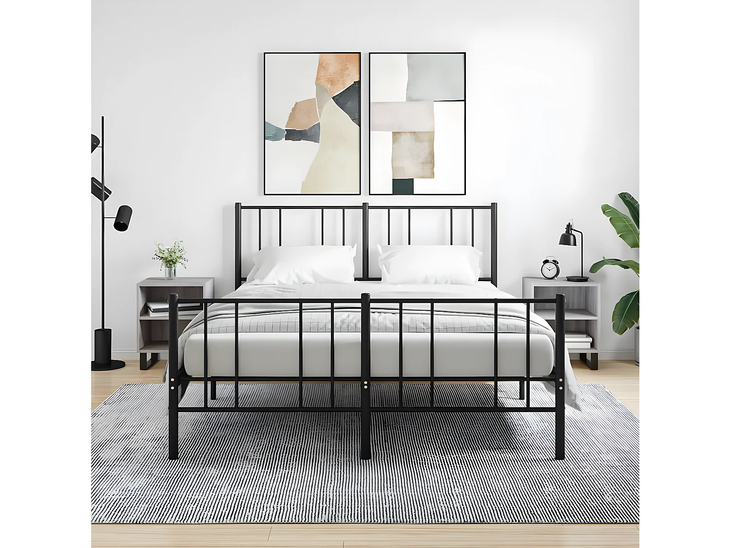 Mesas cabeceira 2pcs 40x30x50 cm derivados madeira cinza sonoma PT99375