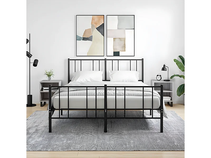 Mesas cabeceira 2pcs 40x30x50 cm derivados madeira cinza sonoma PT99375