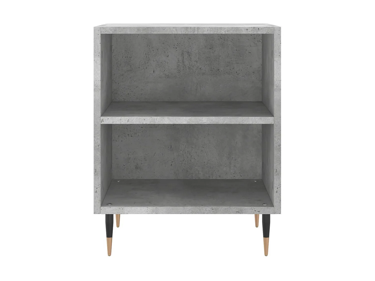 Mesas cabeceira 2pcs 40x30x50cm derivados madeira cinza-cimento PT80003