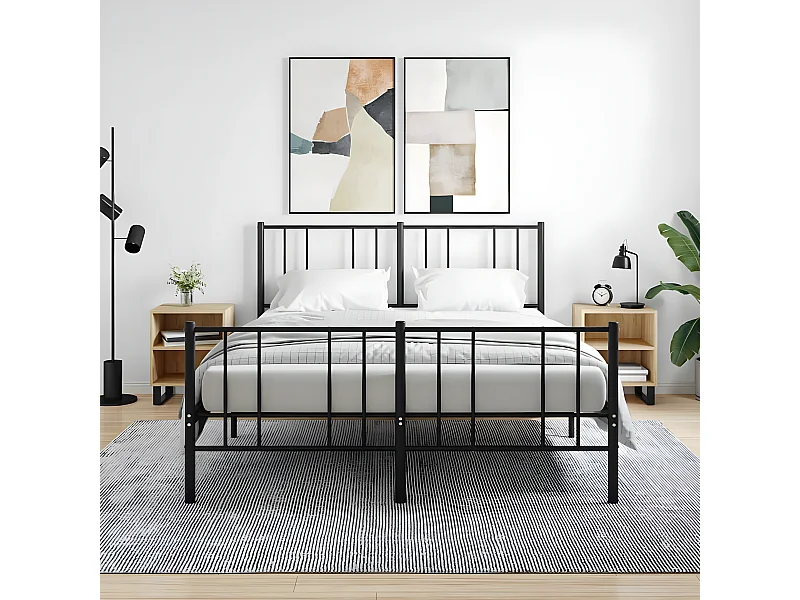 Lot de 2 Tables de chevet chêne sonoma 40x30x50cm bois d'ingénierie WVGQ9028