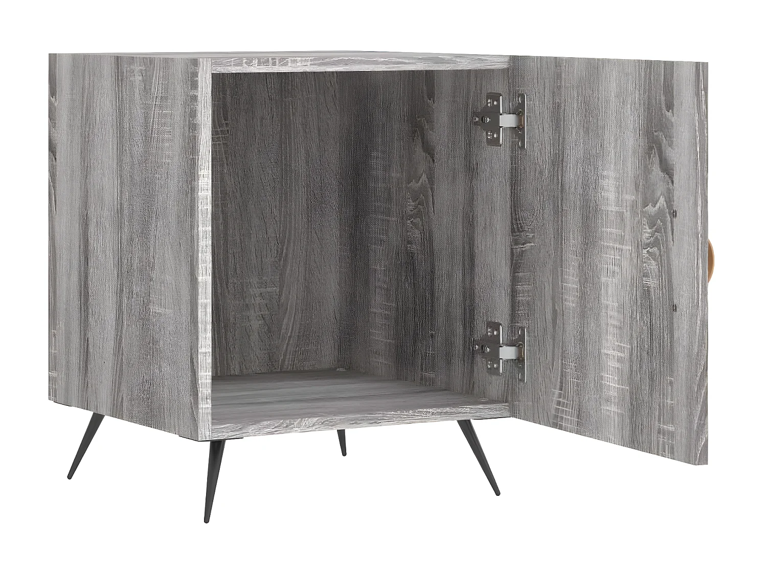 Lot de 2 Tables de chevet sonoma gris 40x40x50cm bois d'ingénierie WVGQ8213