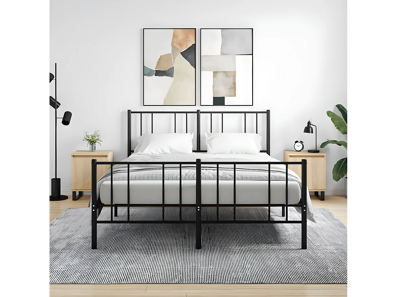 Comodini | Tavolini da notte | Tavolini da letto 2 pz Rovere Sonoma 40x30x50 cm in Legno Multistrato