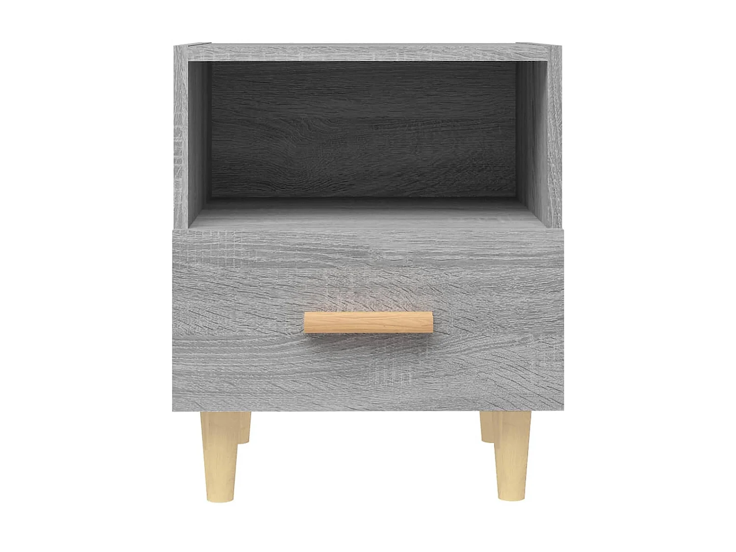 Nachtkastjes 2 st 40x35x47 cm grijs sonoma eikenkleurig NL24363