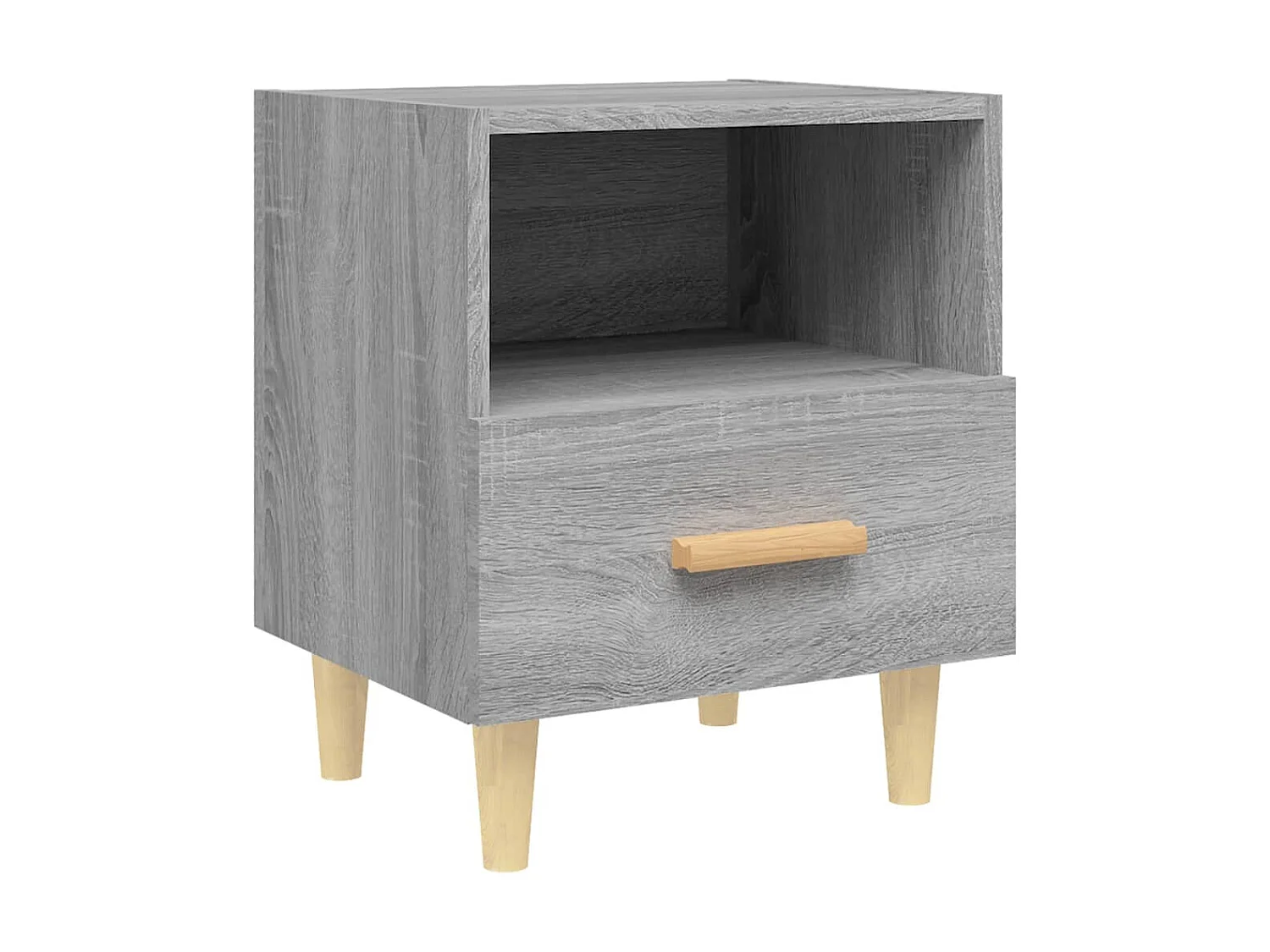 Nachtkastjes 2 st 40x35x47 cm grijs sonoma eikenkleurig NL24363