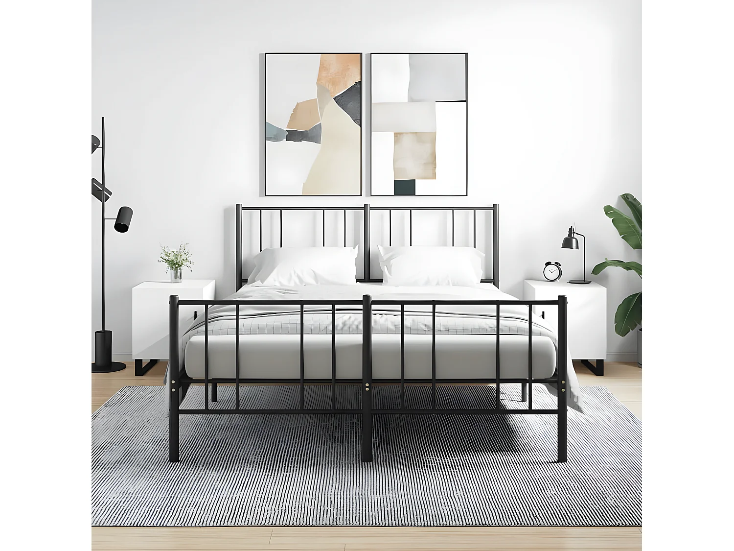 Nachtkastjes 2 st 40x40x50 cm bewerkt hout wit NL96855