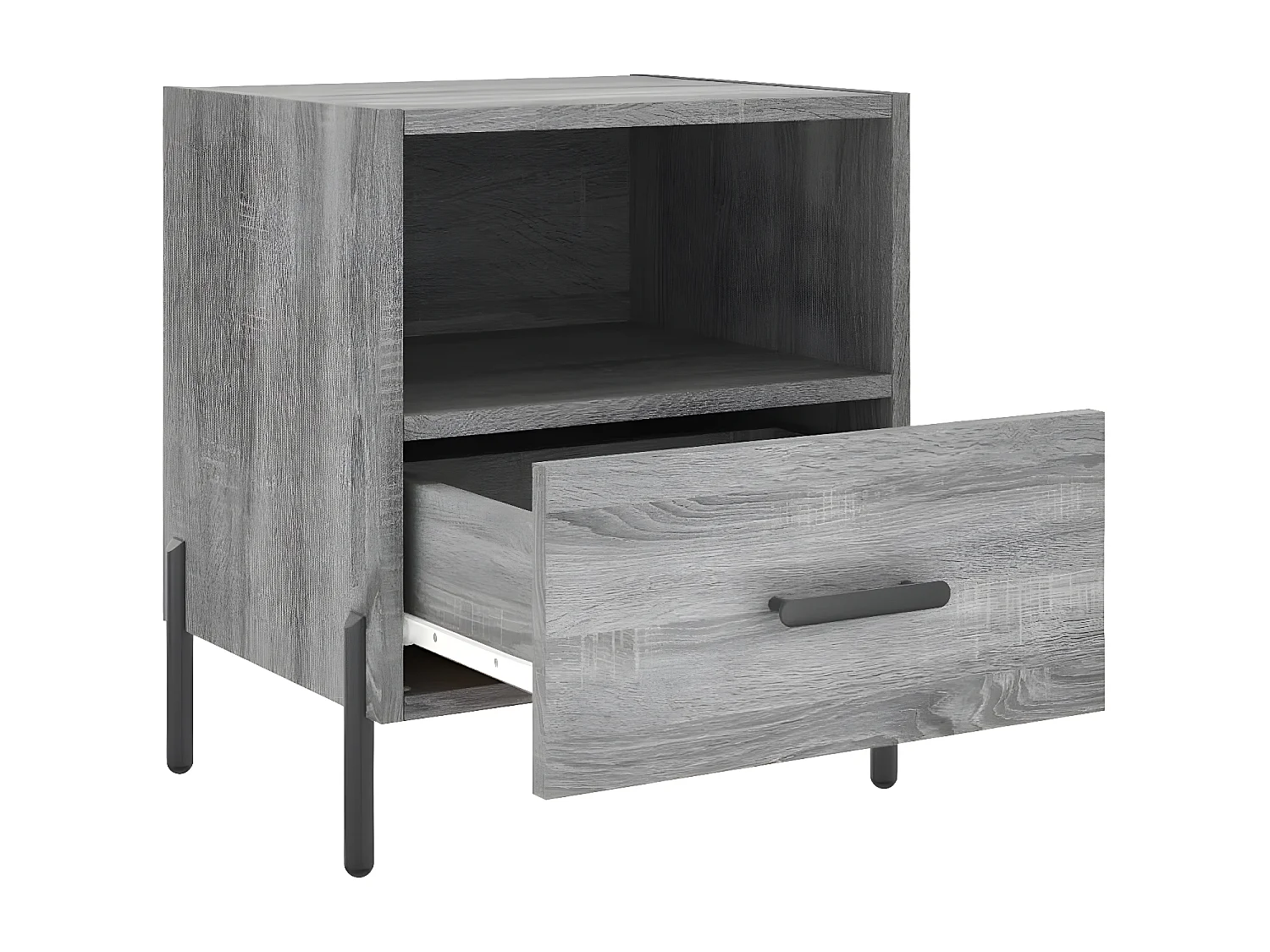 Mesas de cabeceira 2 pcs derivados de madeira sonoma cinza PT23639