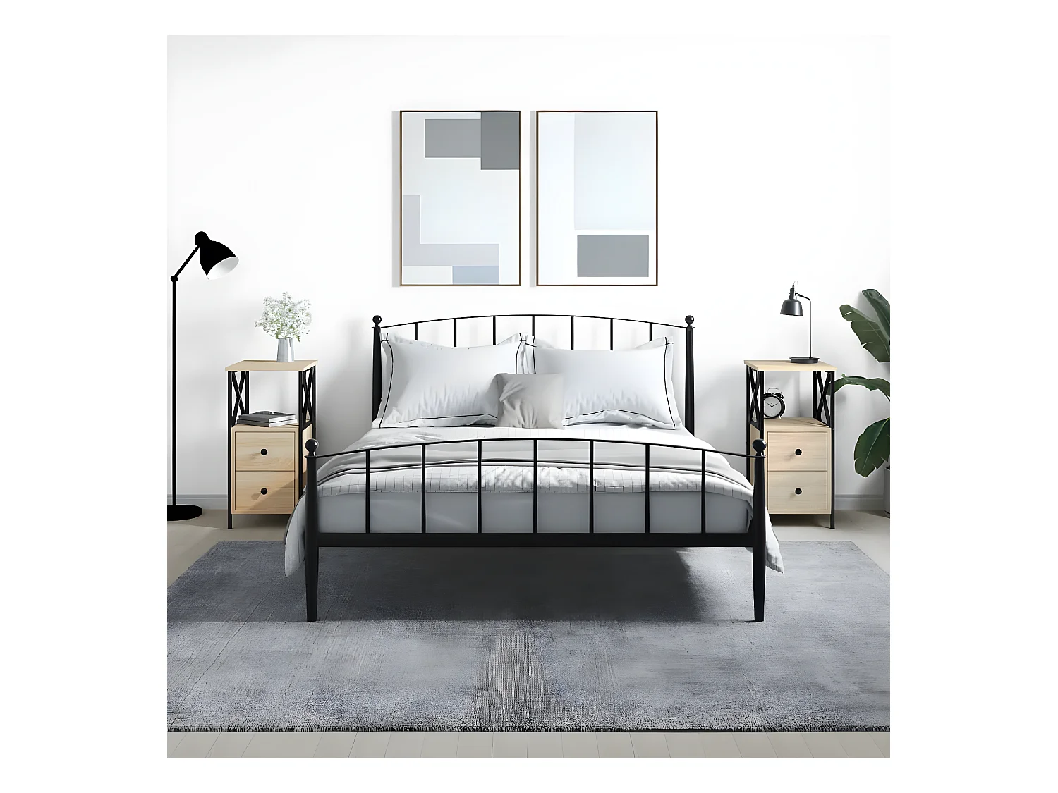 Nachtkastjes 2 st 34x35,5x70 cm sonoma eikenkleurig NL40156