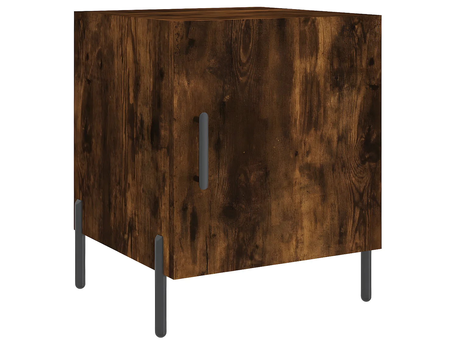 Nachtkastjes 2 st 40x40x50 cm bewerkt hout gerookt eikenkleurig NL71155