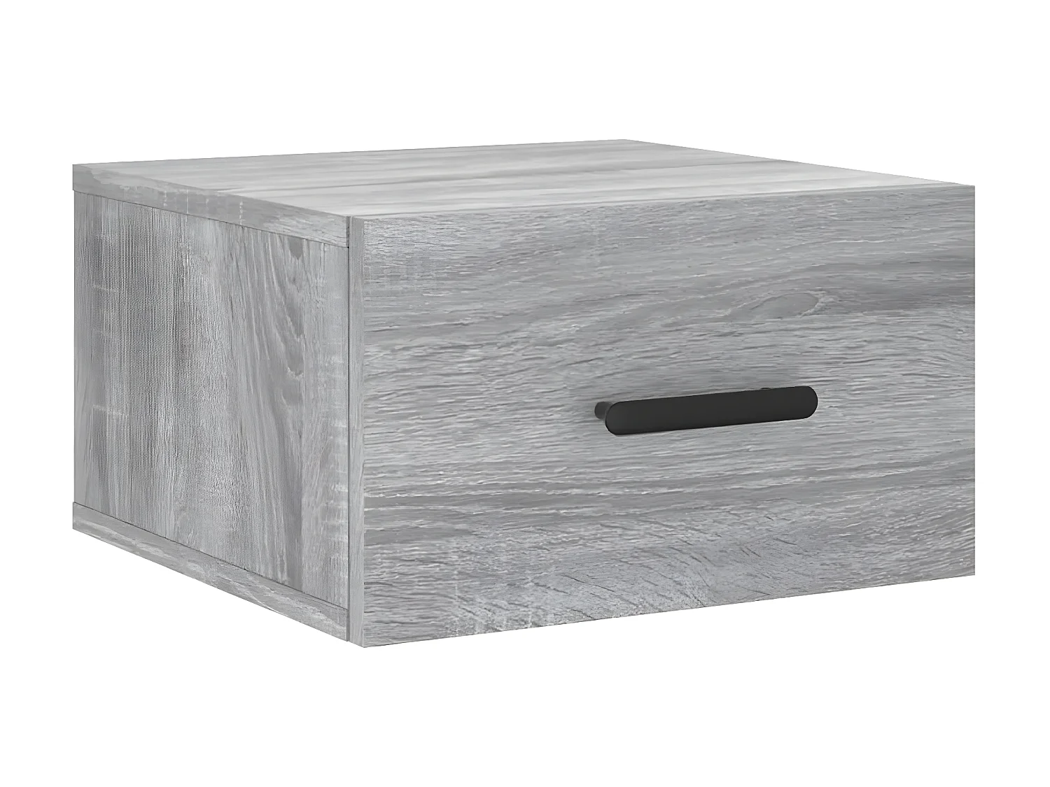 Mesas de cabeceira de parede 2 pcs 35x35x20 cm cinzento sonoma PT43097