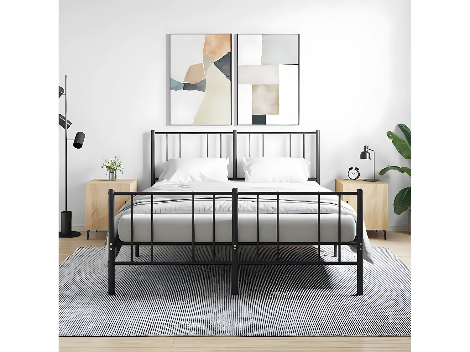 Nachtkastjes 2 st 40x40x50 cm bewerkt hout sonoma eikenkleurig NL20274