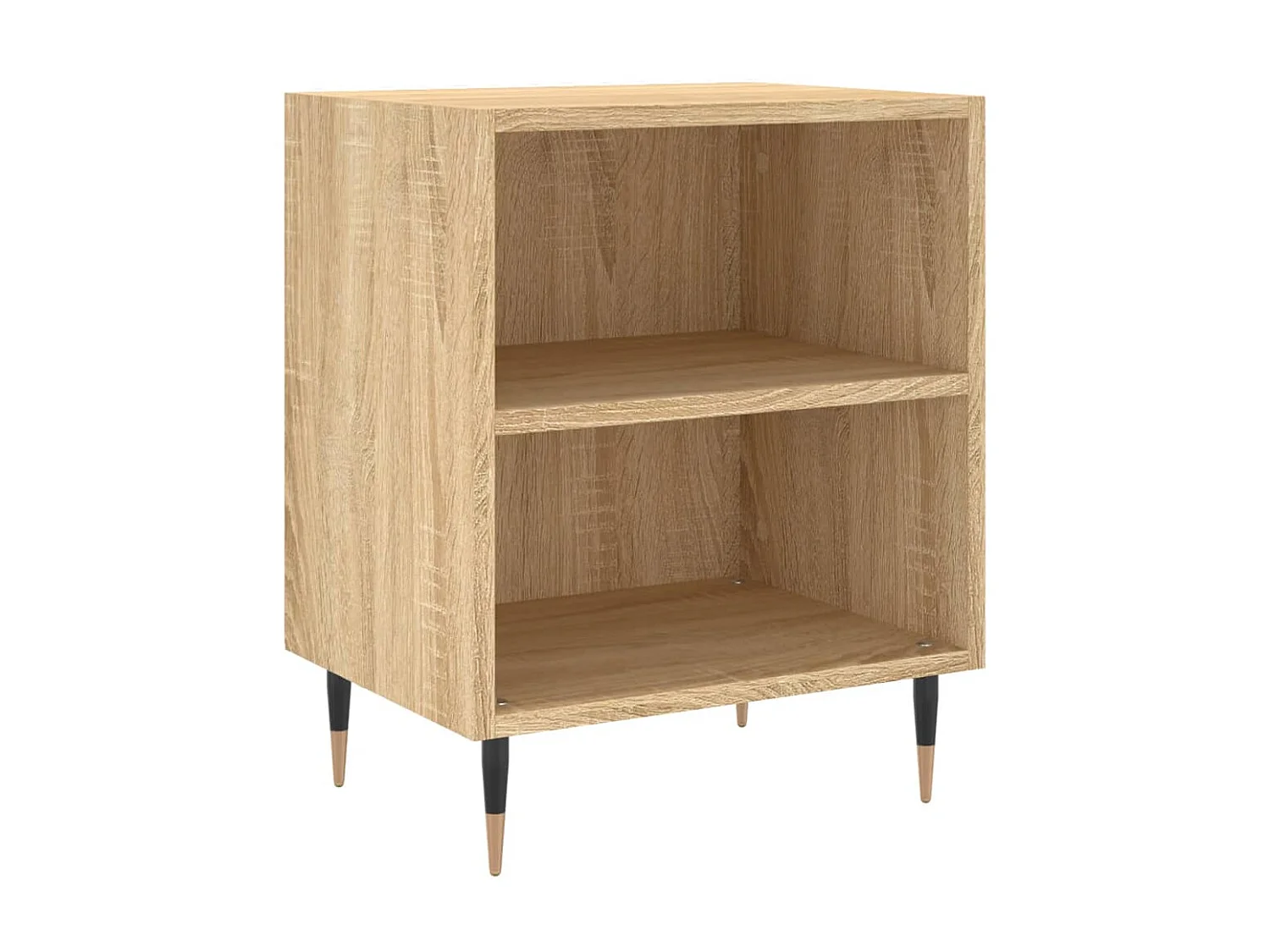 Lot de 2 Tables de chevet chêne sonoma 40x30x50cm bois d'ingénierie WVGQ2362