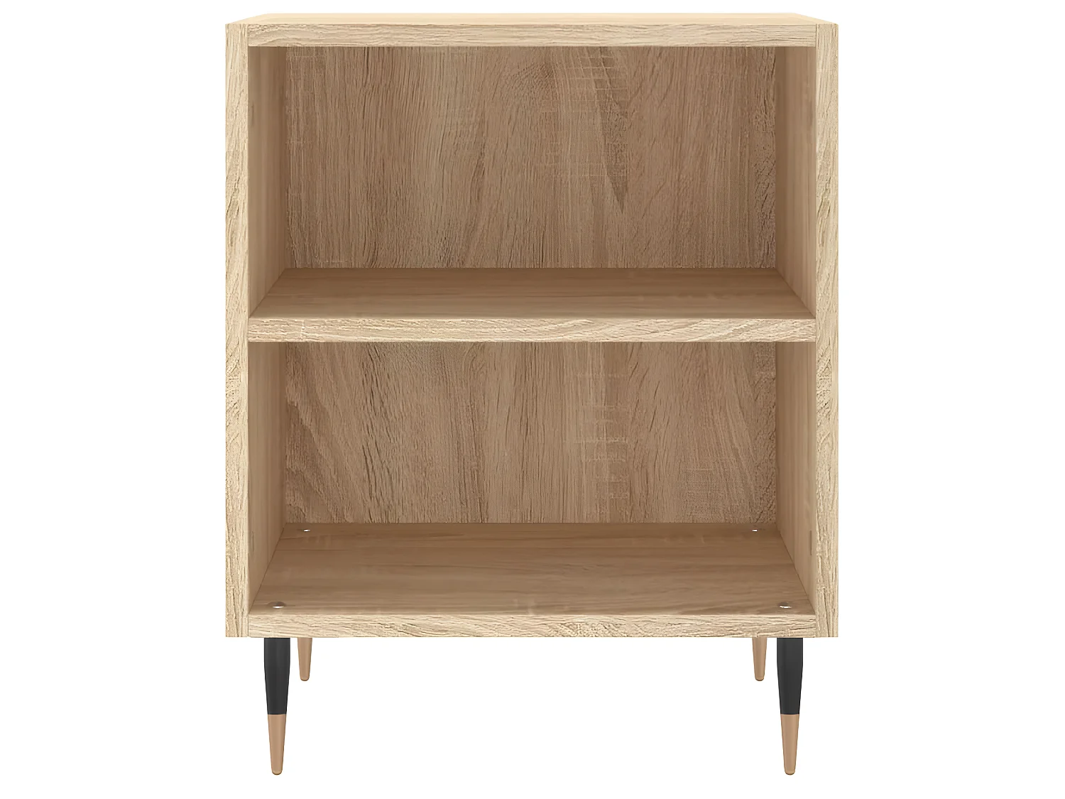 Lot de 2 Tables de chevet chêne sonoma 40x30x50cm bois d'ingénierie WVGQ2362