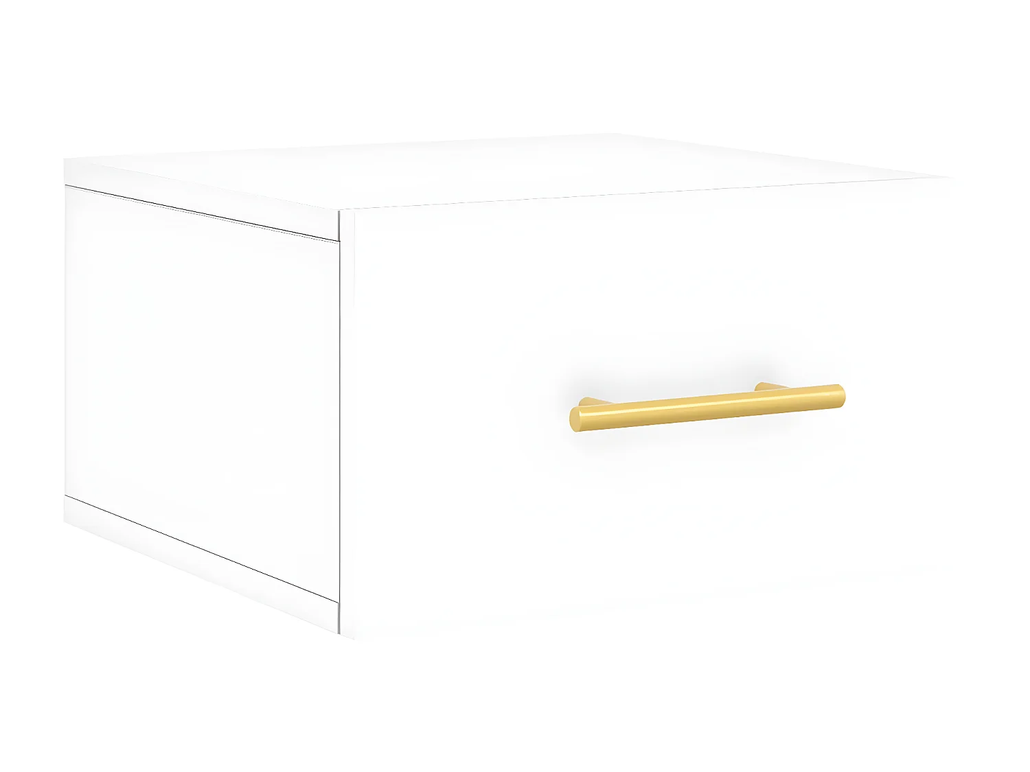 Lot de 2 Tables de chevet murales blanc 35x35x20 cm WVGQ4344