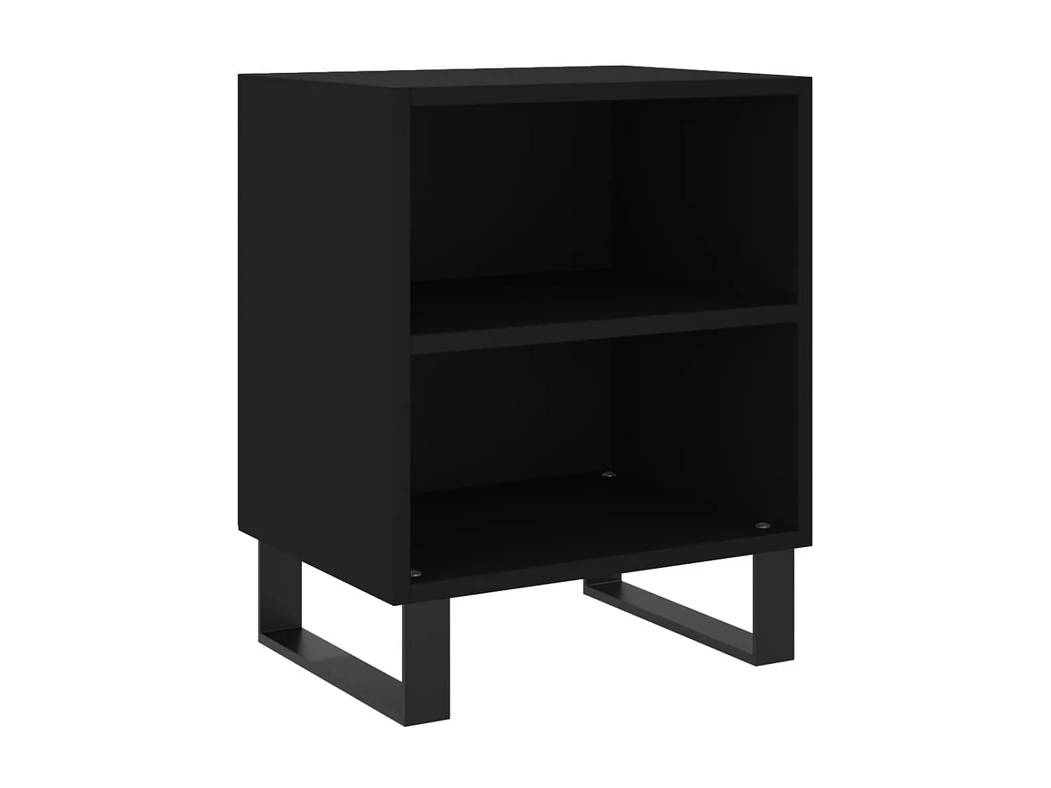 Nachtkastjes 2 st 40x30x50 cm bewerkt hout zwart NL50286