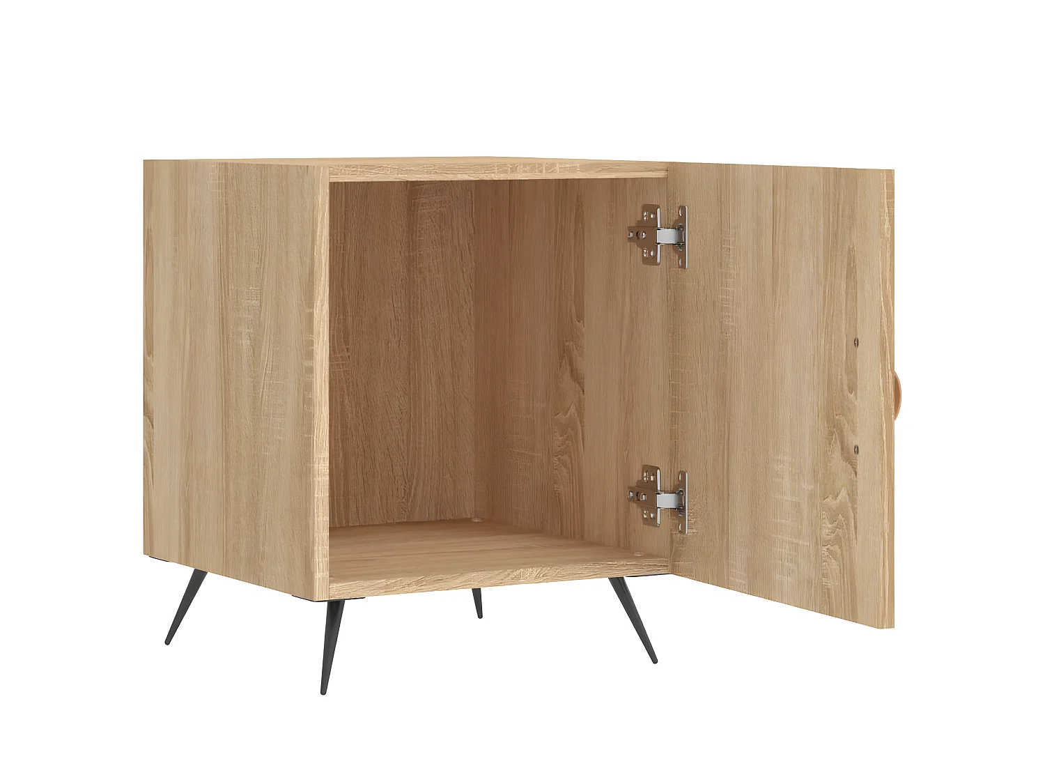 Lot de 2 Tables de chevet chêne sonoma 40x40x50 cm bois ingénierie WVGQ2892