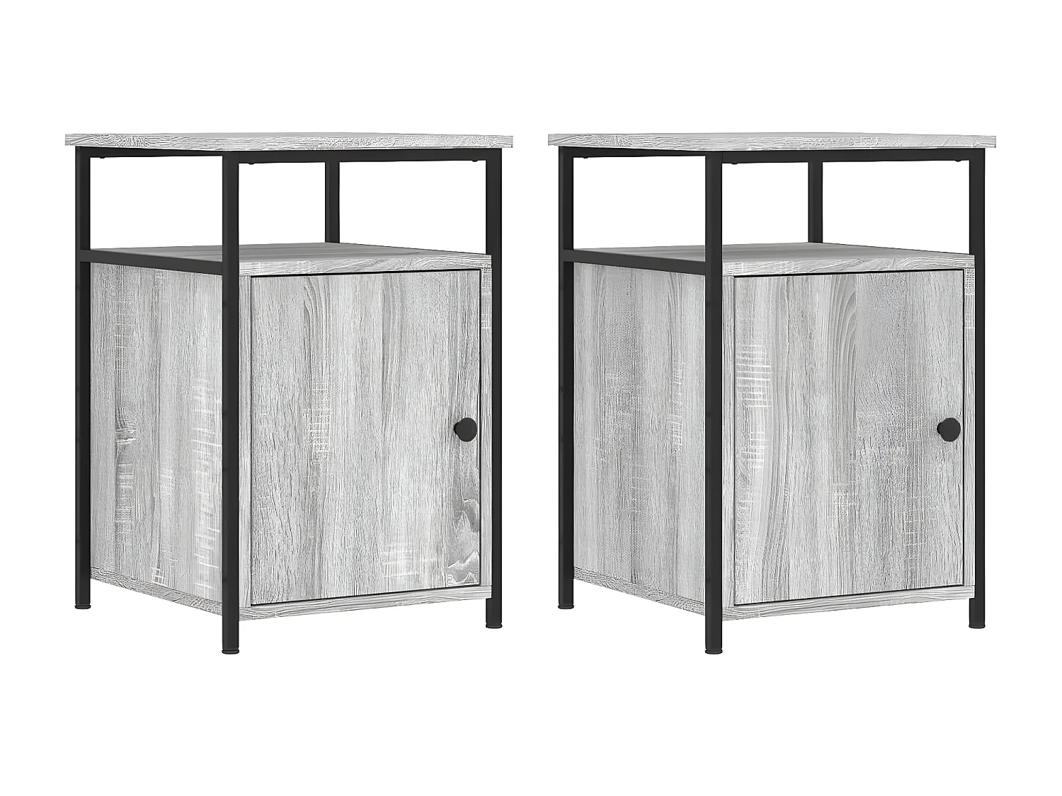 Mesas cabeceira 2 pcs 40x42x60cm deriv. madeira cinzento sonoma PT57262