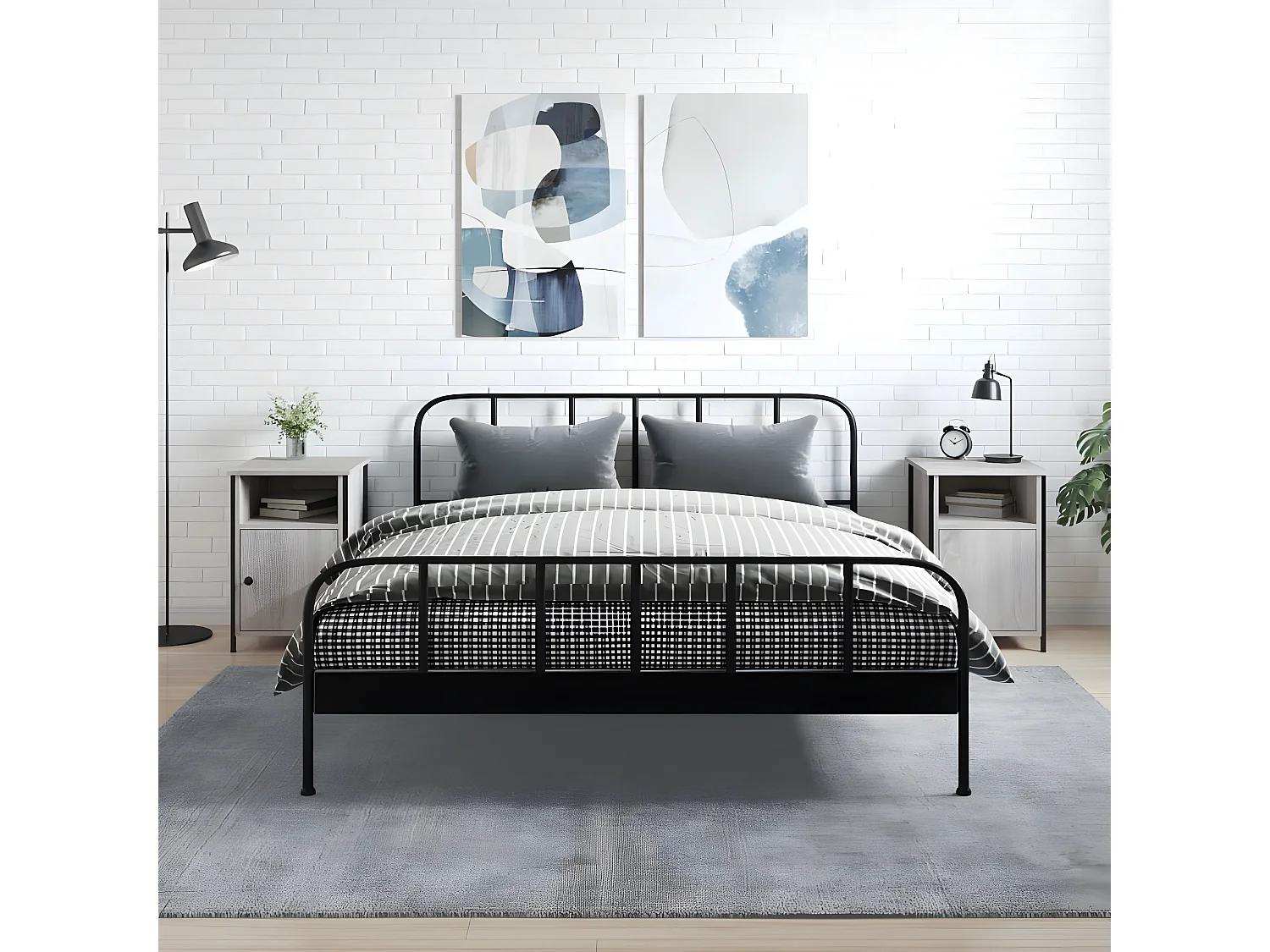 Mesas cabeceira 2 pcs 40x42x60cm deriv. madeira cinzento sonoma PT45051