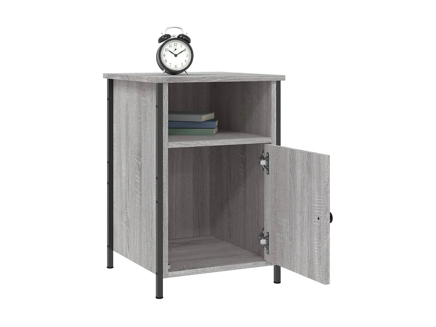 Mesas cabeceira 2 pcs 40x42x60cm deriv. madeira cinzento sonoma PT45051