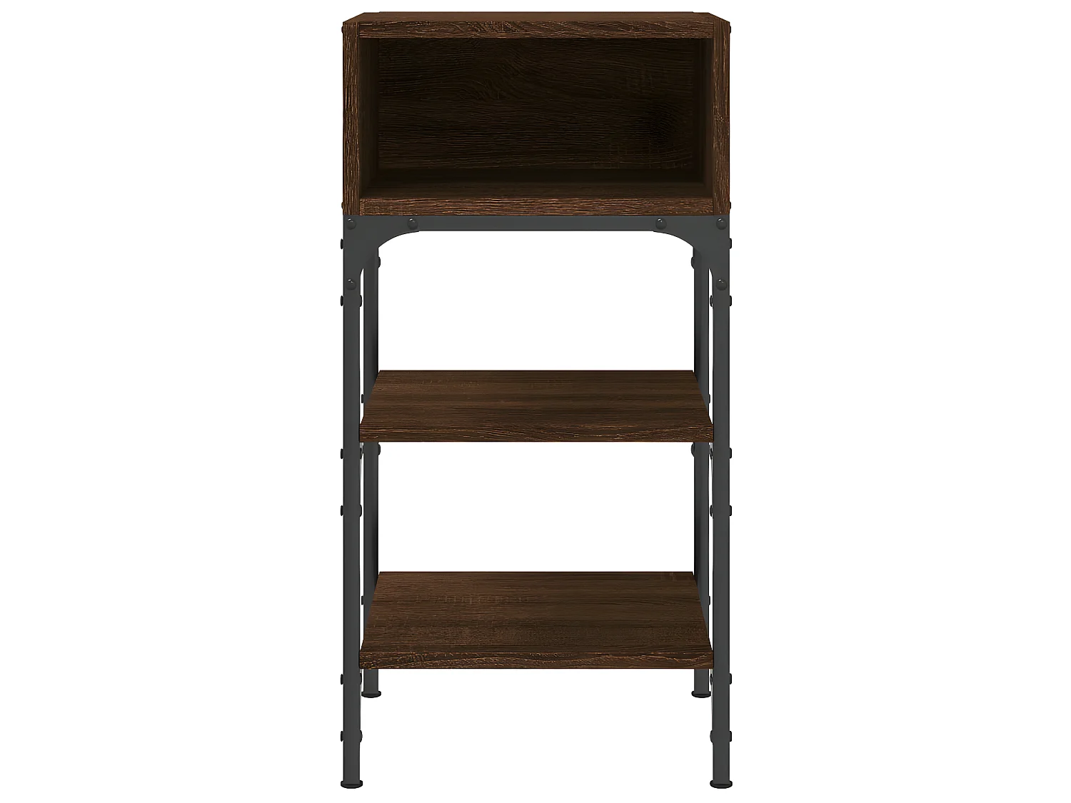 Lot de 2 Tables de chevet chêne marron 35x34,5x70 cm WVGQ9928