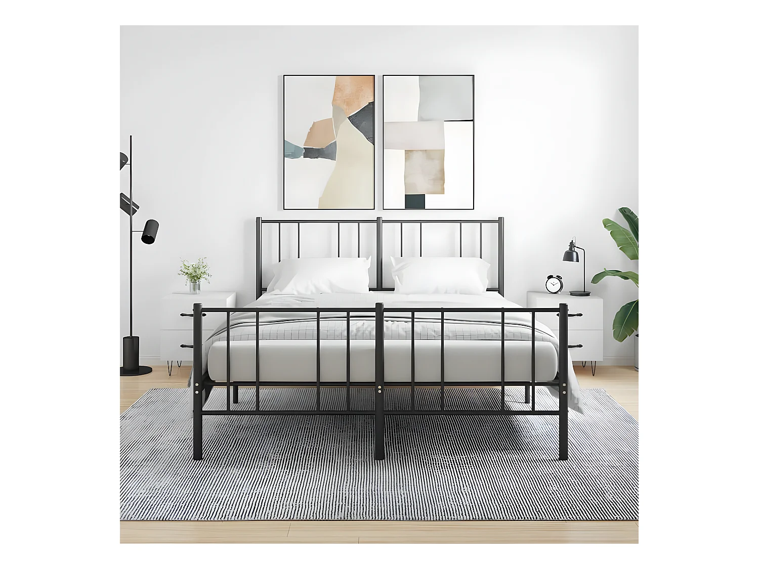 Nachtkastjes 2 st 40x35x47,5 cm bewerkt hout wit NL24467