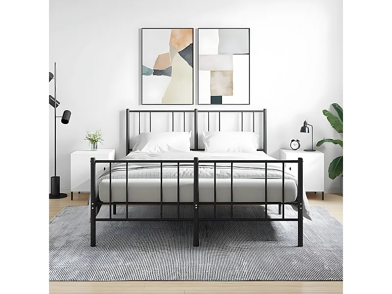 Nachtkastjes 2 st 40x40x50 cm bewerkt hout wit NL17043