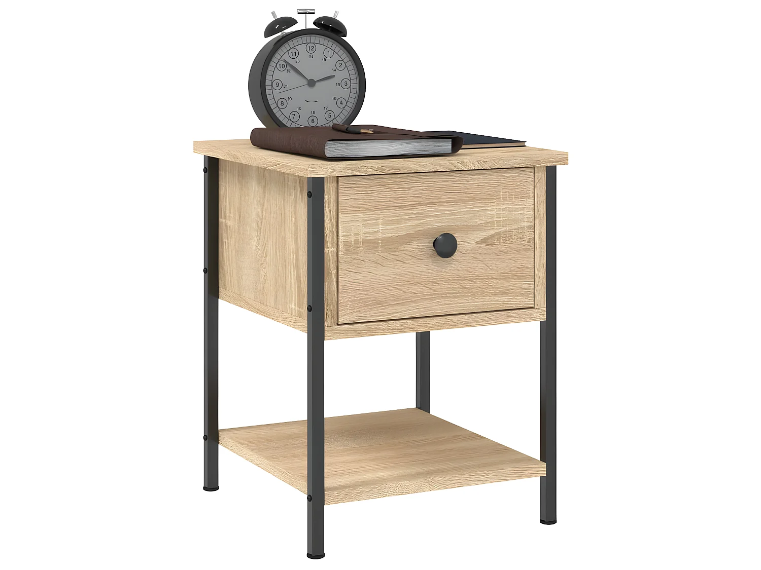 Lot de 2 Tables de chevet chêne sonoma 34x35,5x45 cm WVGQ8724