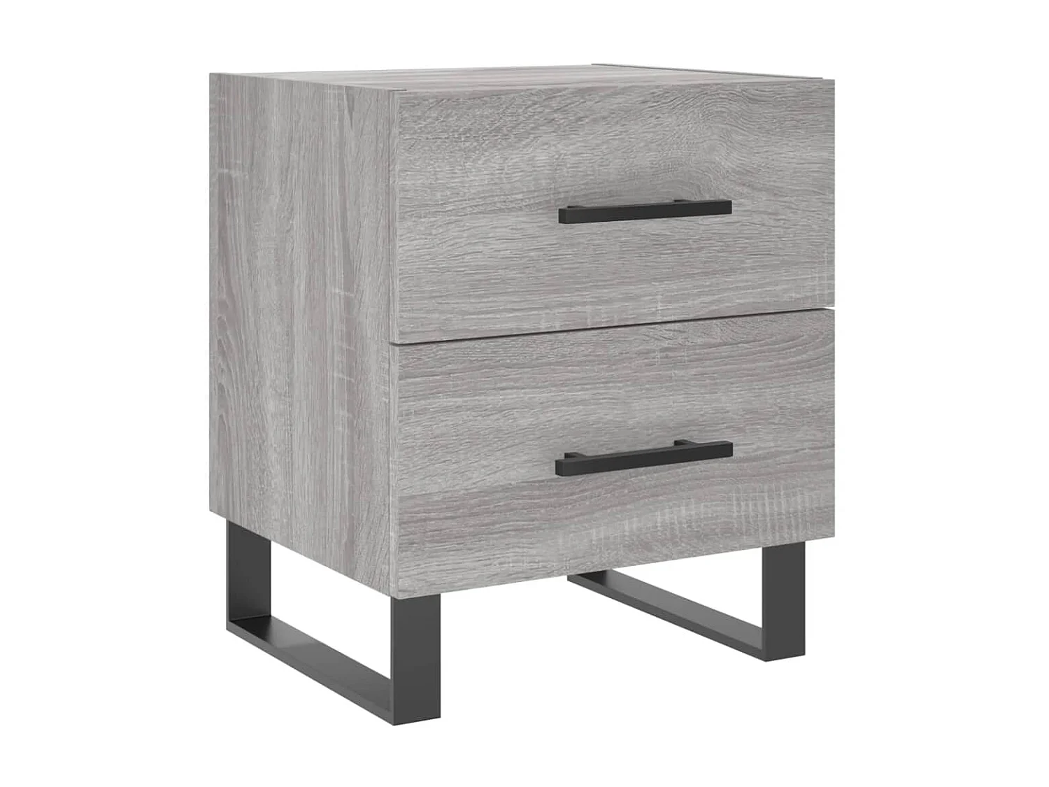 Lot de 2 Tables de chevet sonoma gris 40x35x47,5 cm WVGQ1430