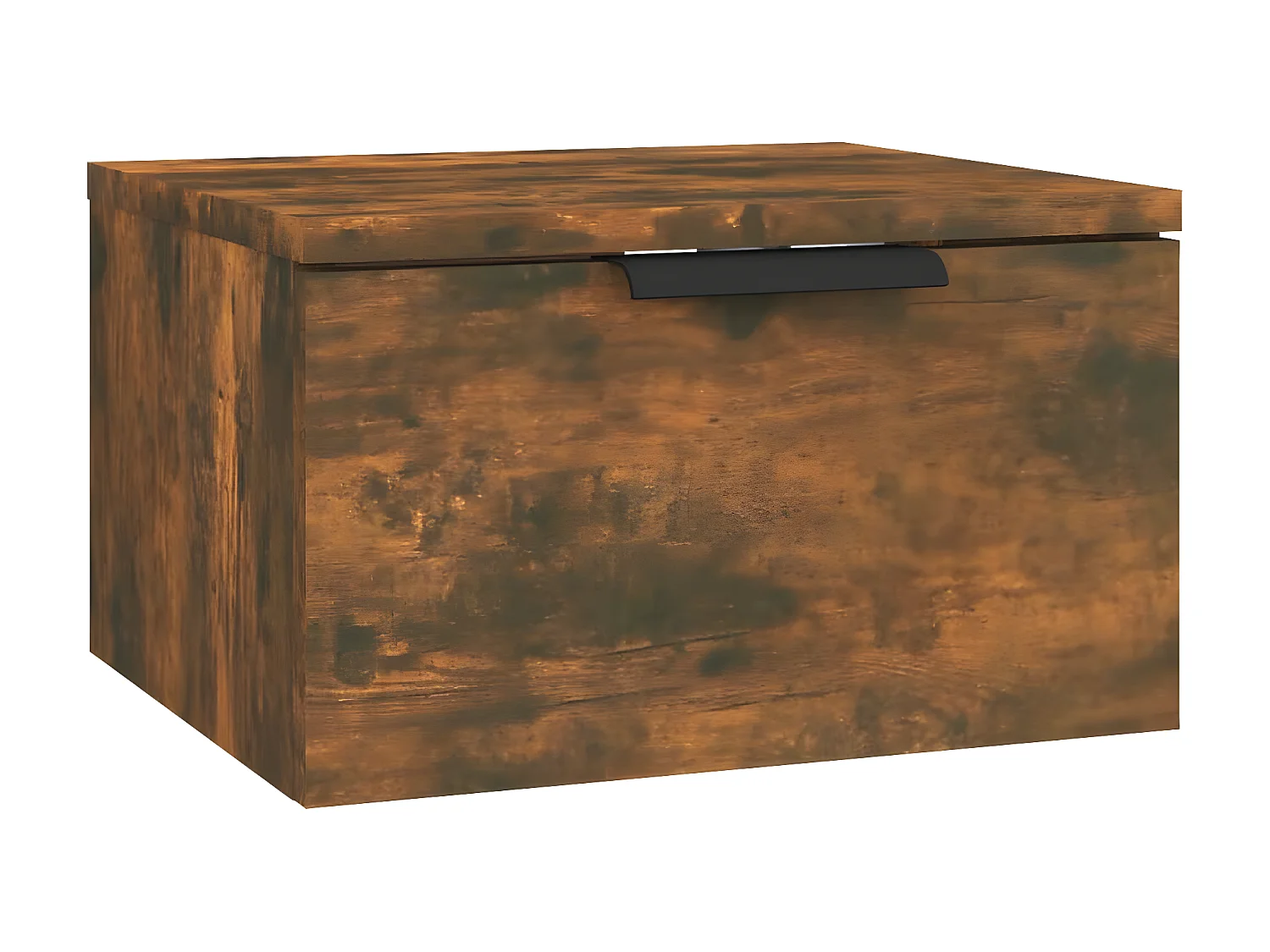 Lot de 2 Tables de chevet murales Chêne fumé 34x30x20 cm WVGQ1613