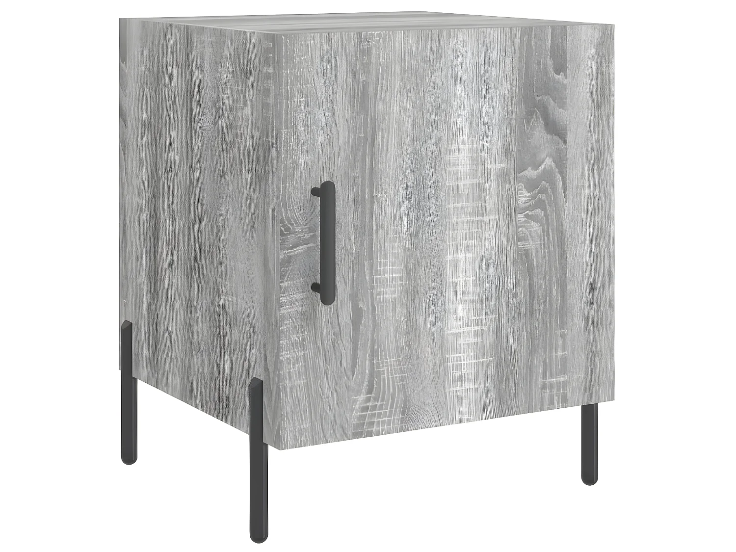 Lot de 2 Tables de chevet sonoma gris 40x40x50cm bois d'ingénierie WVGQ5096